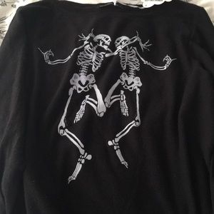 Wildfox Black Skeleton Sweater NEW WITH TAGS